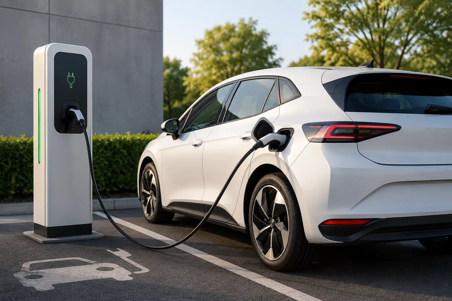 Parking avec borne de recharge - Ma Borne LR